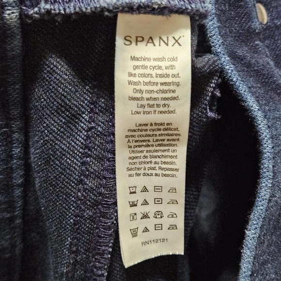 Spanx‎ Jeggings Size M Ready to Wow Indigo Dark Wash Denim Leggings Style 2420 - Picture 9 of 11